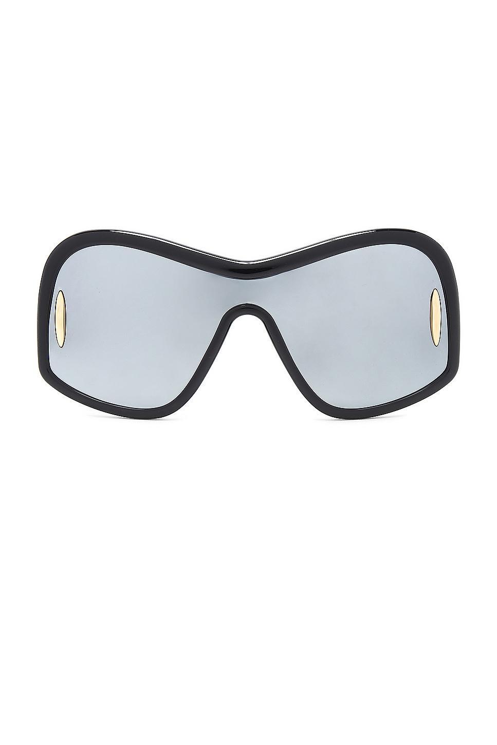 Loewe Shield Sunglasses in Black Product Image