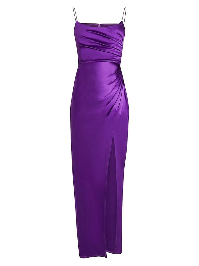 Womens Perla Satin Sleeveless Gown Product Image