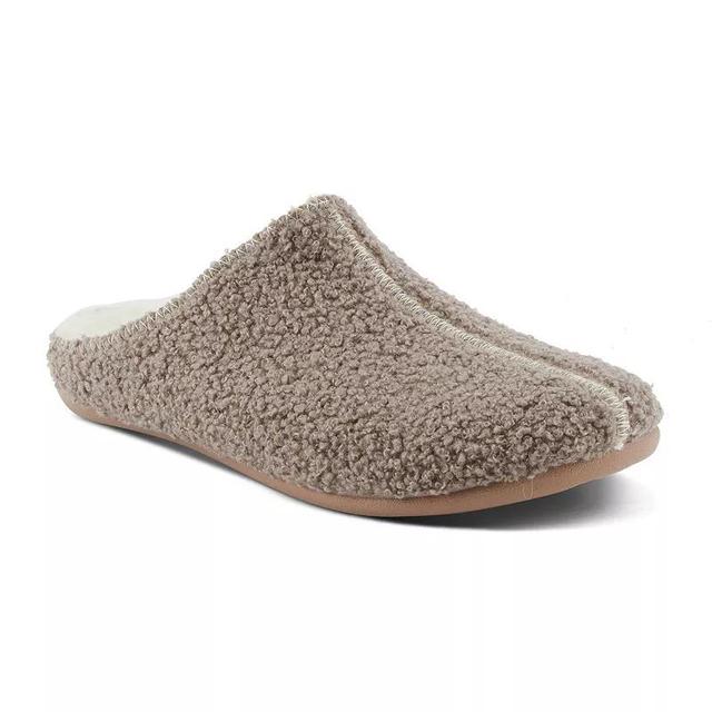 Flexus by Spring Step Lyndel Womens Sherpa Slippers Brown Product Image