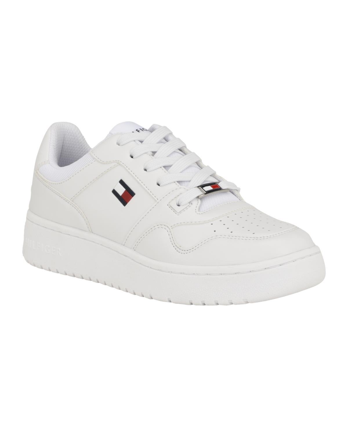 Tommy Hilfiger Womens Twigye Casual Lace up Sneakers - White Product Image