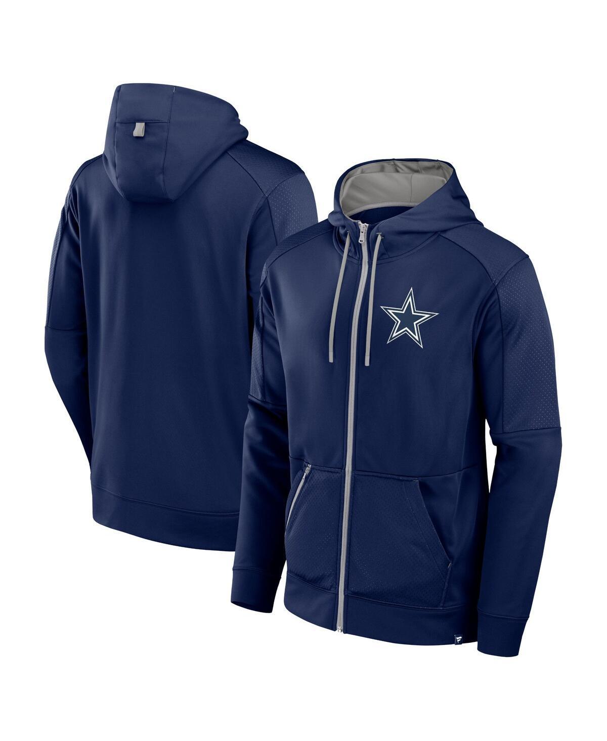 Fanatics Mens Navy Dallas Cowboys Defender Full-Zip Hoodie - Navy Product Image