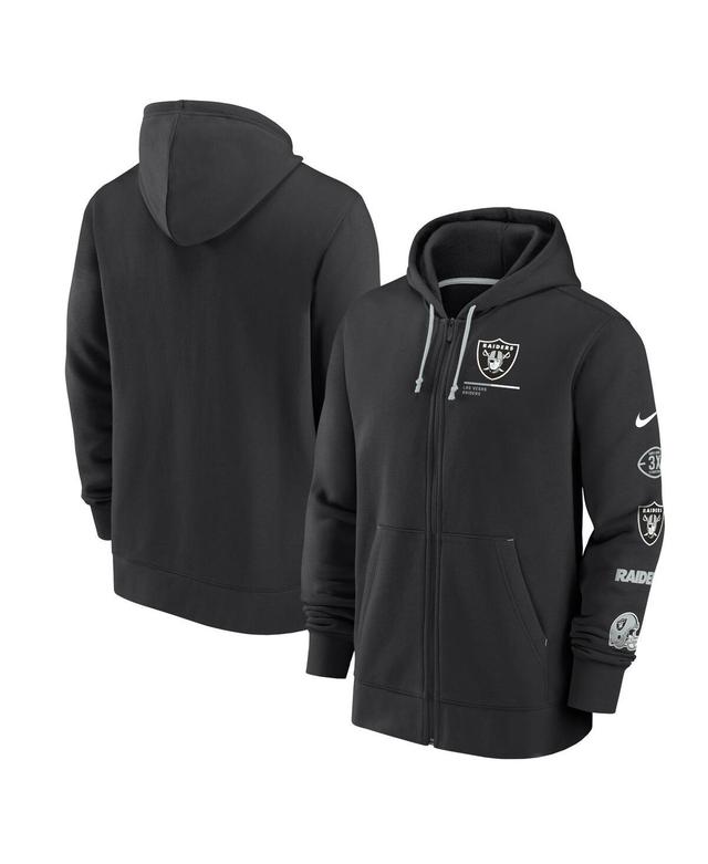 Mens Nike Black Las Vegas Raiders Surrey Full-Zip Hoodie - Black Product Image