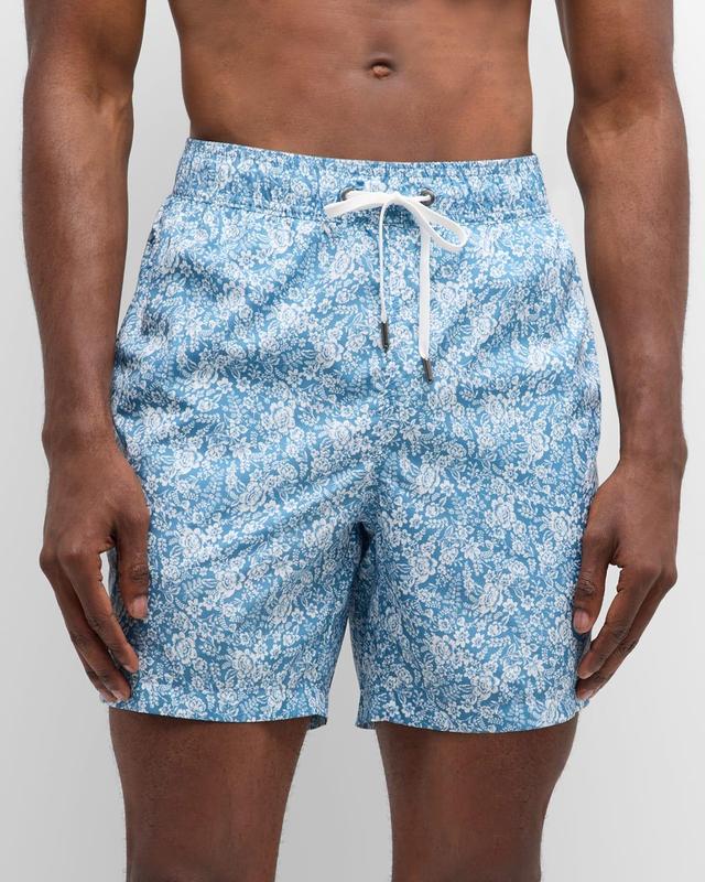 Mens Charles 7 Floral Toile Swim Shorts Product Image