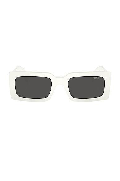 Prada Rectangle Sunglasses White.. Product Image