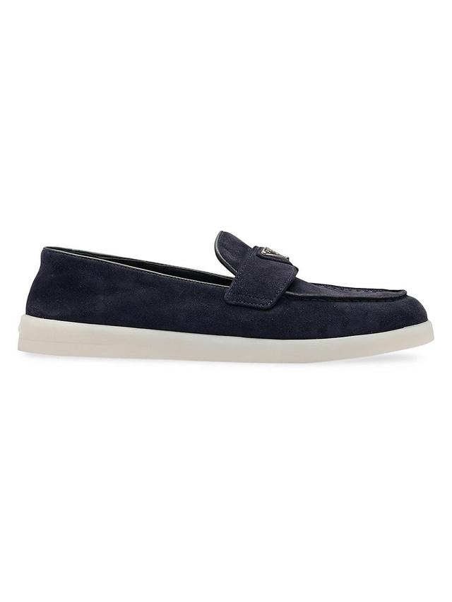 Womens Suede Leather Loafers Product Image