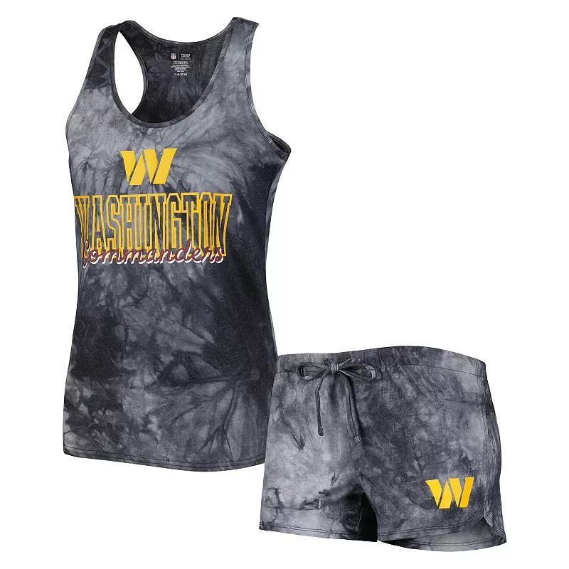 Women's Concepts Sport Charcoal Washington Commanders Billboard Scoop Neck Racerback Tank and Shorts Sleep Set Product Image