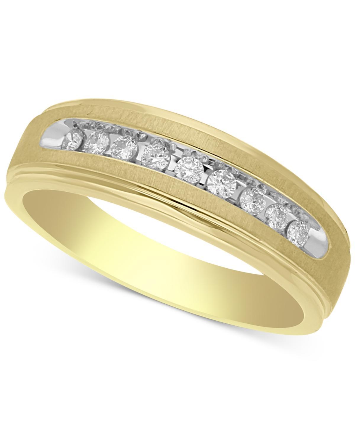 Mens Diamond Band (1/4 ct. t.w.) in 10k Gold Product Image