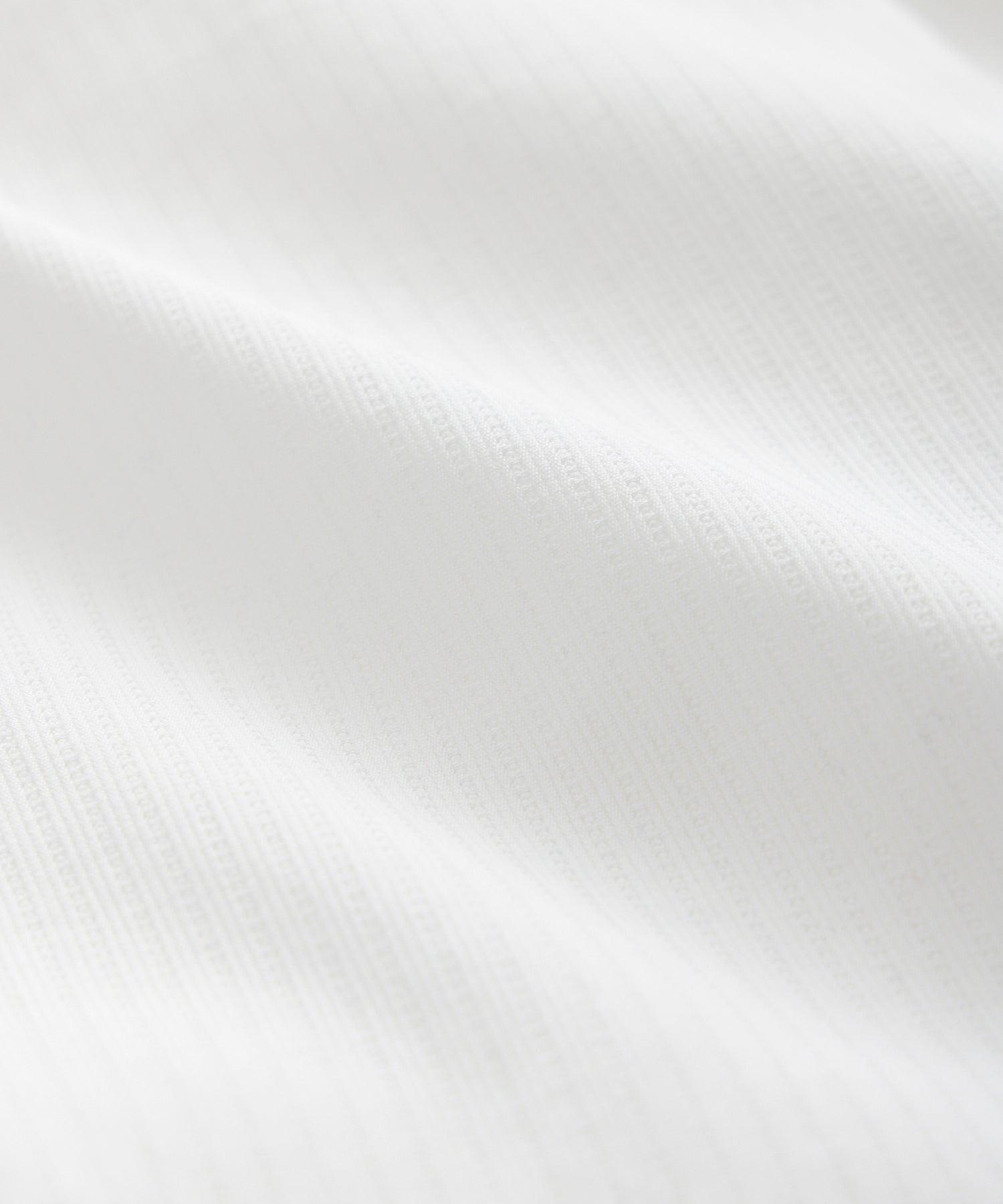 11" Italian Textured Relaxed  Short in White Stripe Product Image