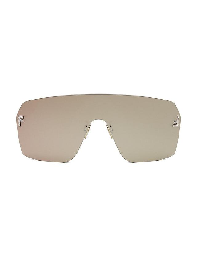 Embellished Rimless Shield Sunglasses Product Image