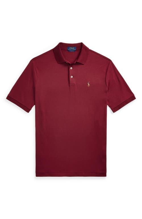 Men's Classic-fit Soft Cotton Polo Shirt In Red Product Image