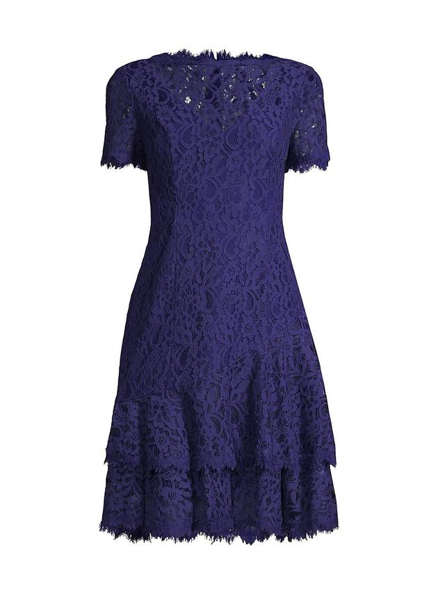 Womens Floral Lace Dress Product Image