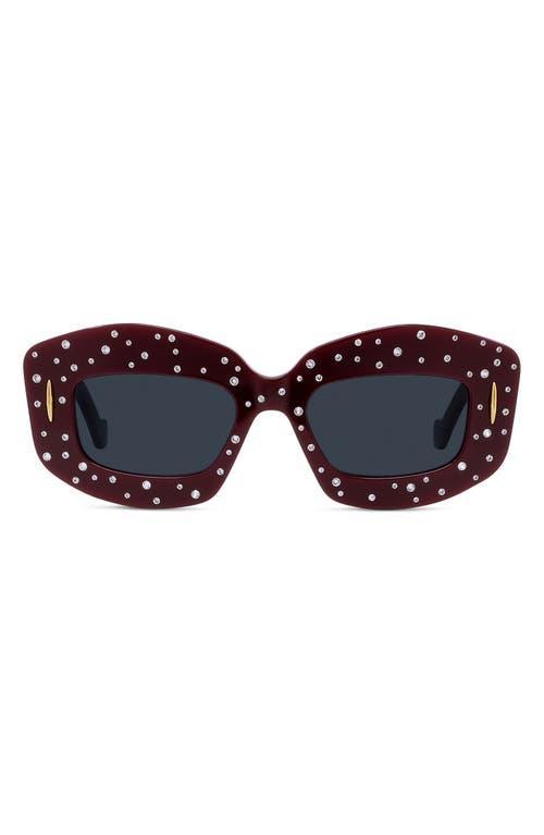 Womens Anagram 49MM Crystal Rectangular Sunglasses Product Image