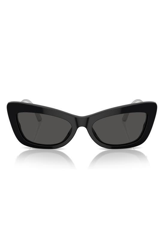 55mm Cat Eye Sunglasses In Black Product Image