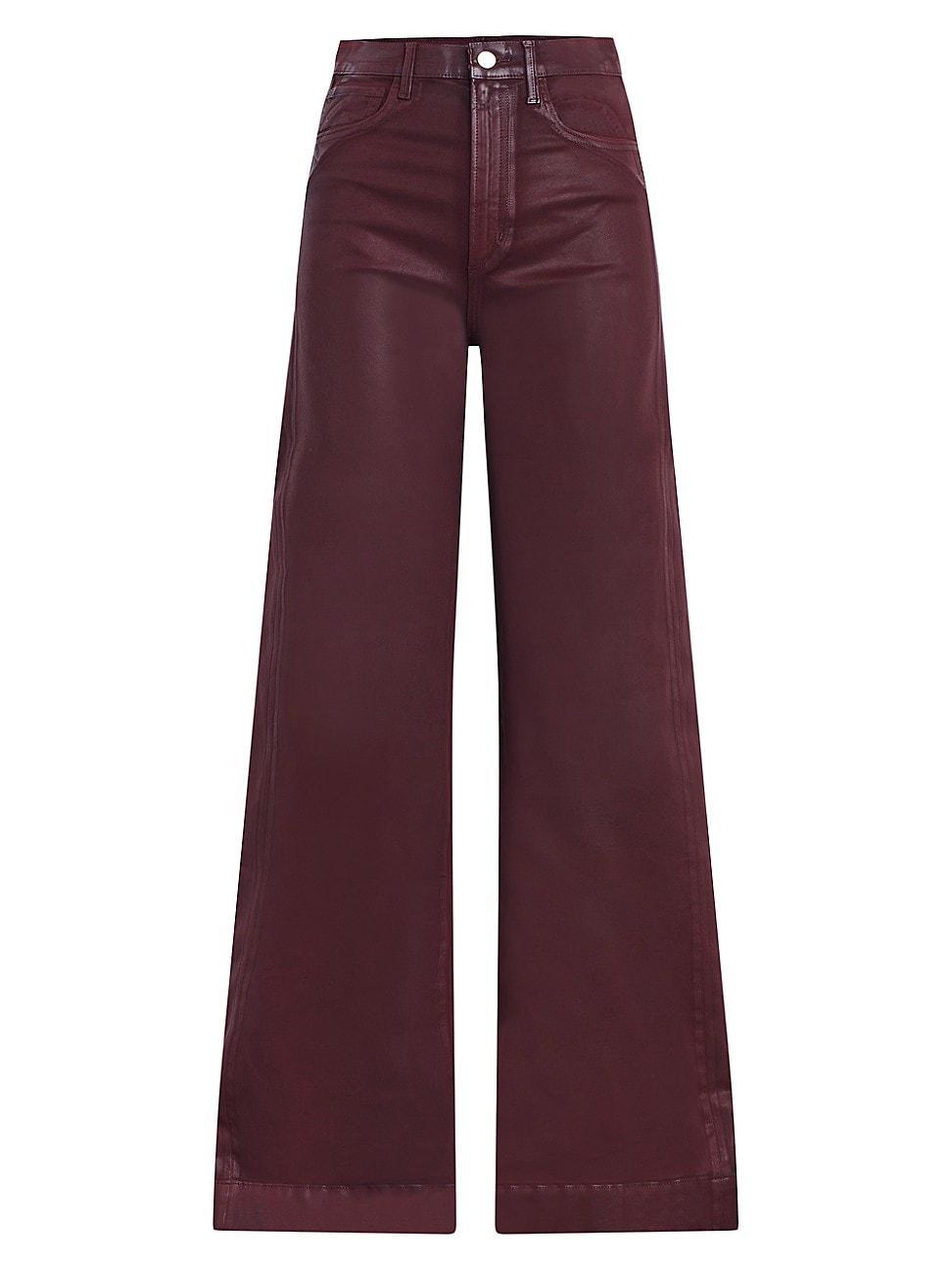 Joes The Mia Coated High Waist Wide Leg Jeans Product Image