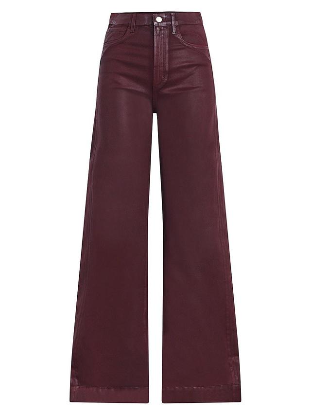 Joes The Mia Coated High Waist Wide Leg Jeans Product Image