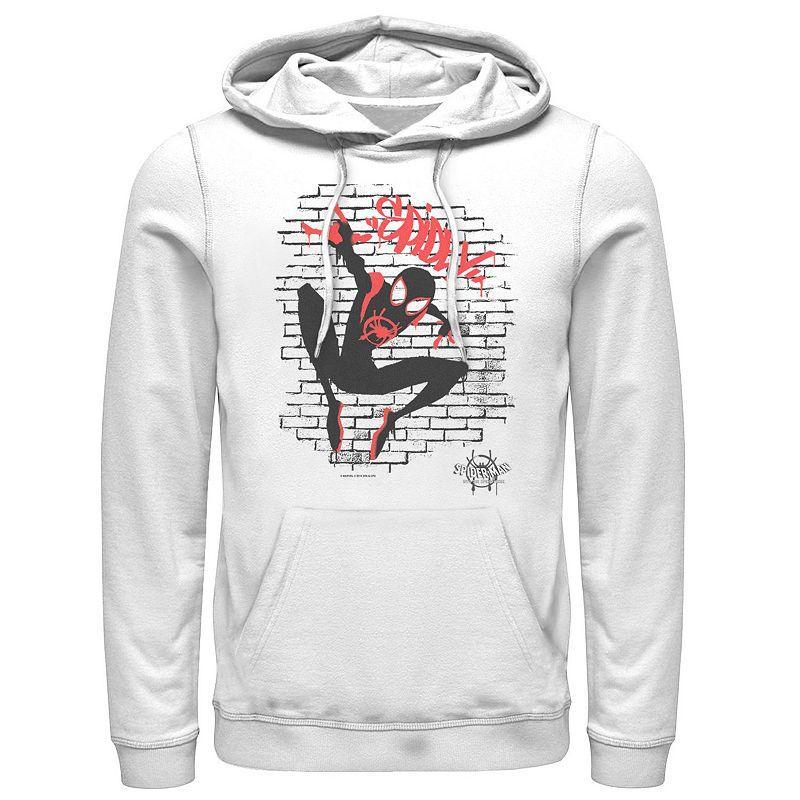 Mens Marvel Spiderverse Spider-Man Graffiti Graphic Hoodie Product Image