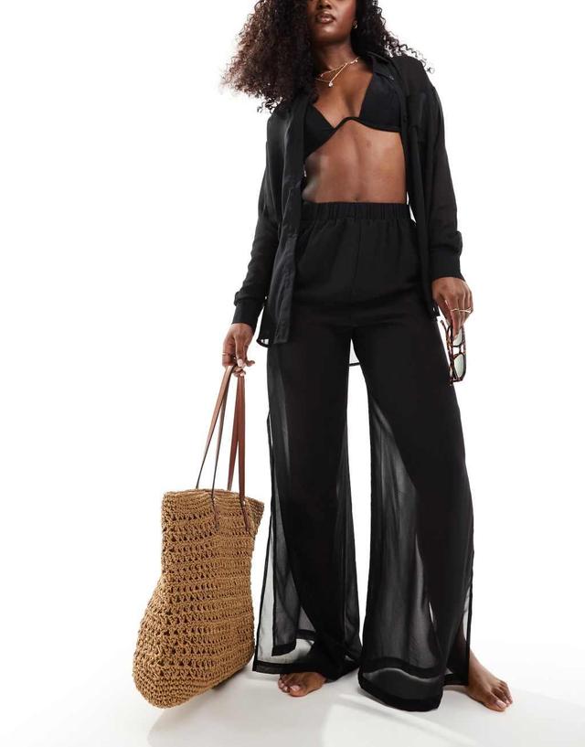 Threadbare beach pants in black Product Image