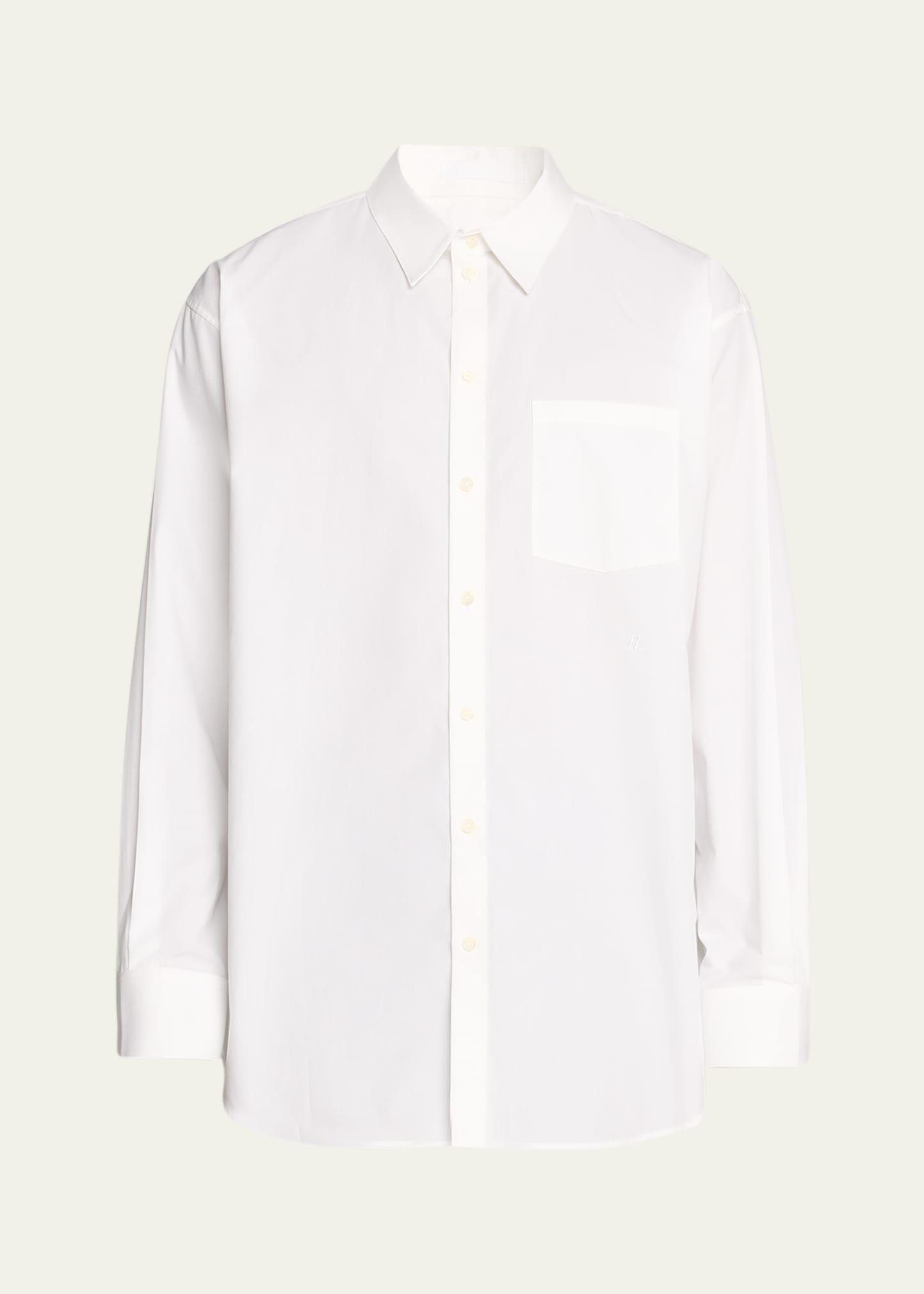 Mens Cotton Oversized Button-Down Shirt Product Image