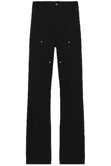 Carhartt WIP Double Knee Pant Black. (also in 30x32, 32, 32x32, 33, 34, 34x32). Product Image