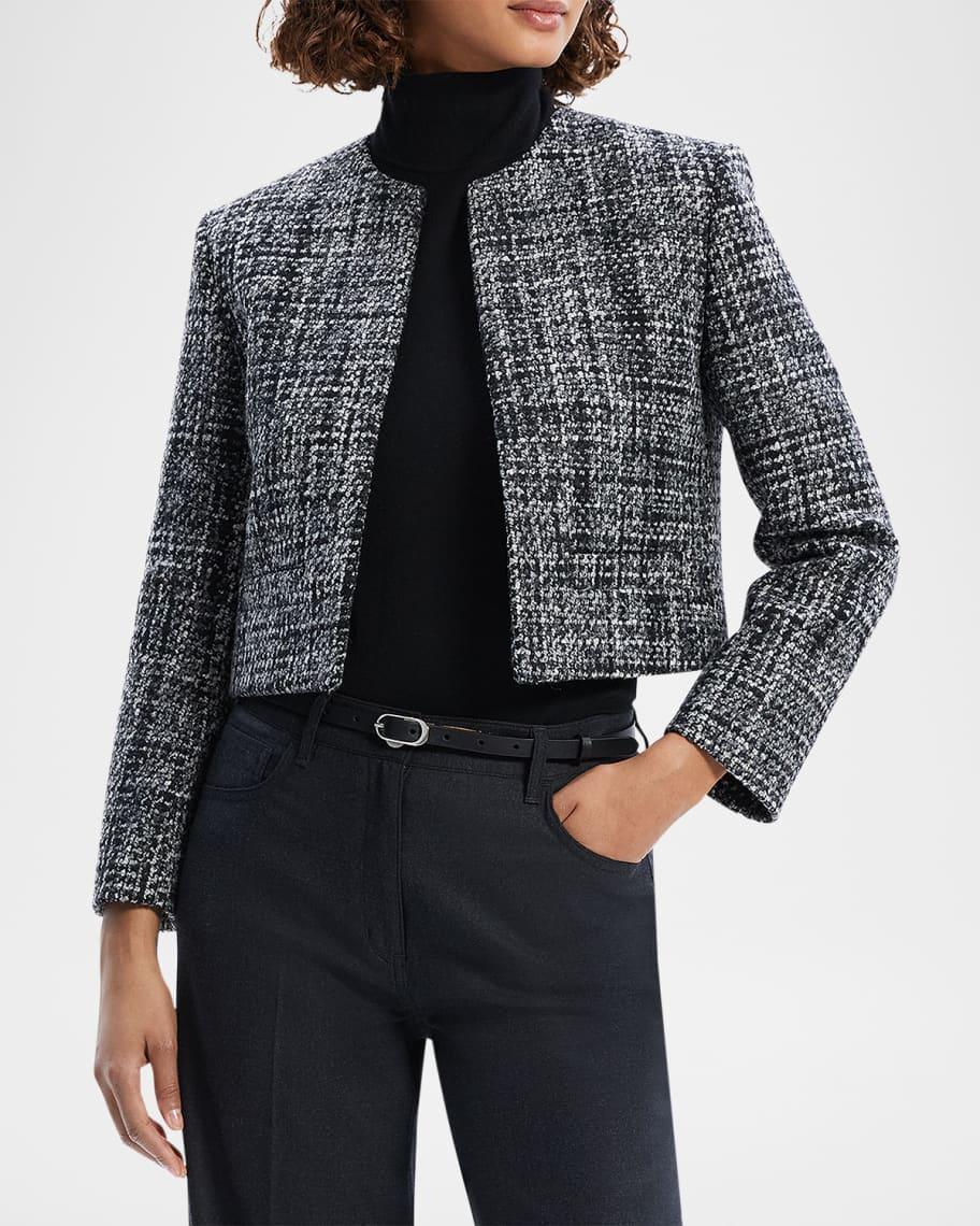 Tailored Melange Tweed Jacket  Product Image