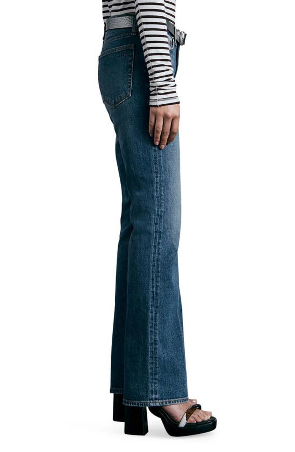 Peyton Low-rise Slim Straight Jeans In Huntley Product Image