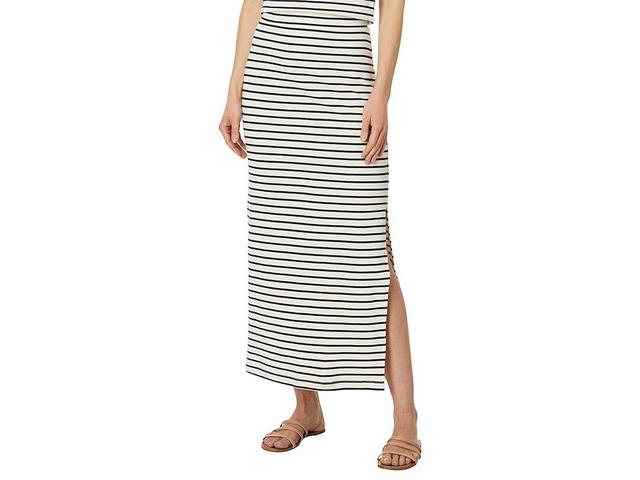 Splendid Whitney Striped Maxi Skirt (Navy/White Striped) Women's Skirt Product Image