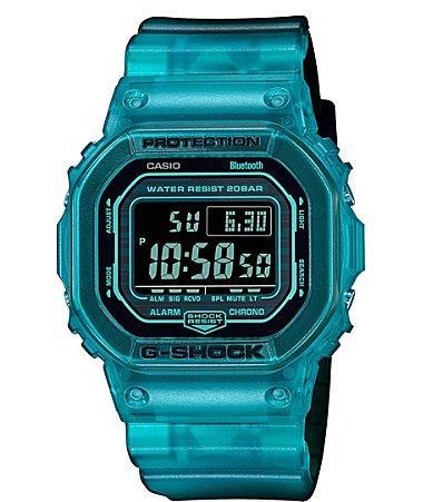 G-Shock Mens Digital Blue Skeleton Resin Strap Watch Product Image