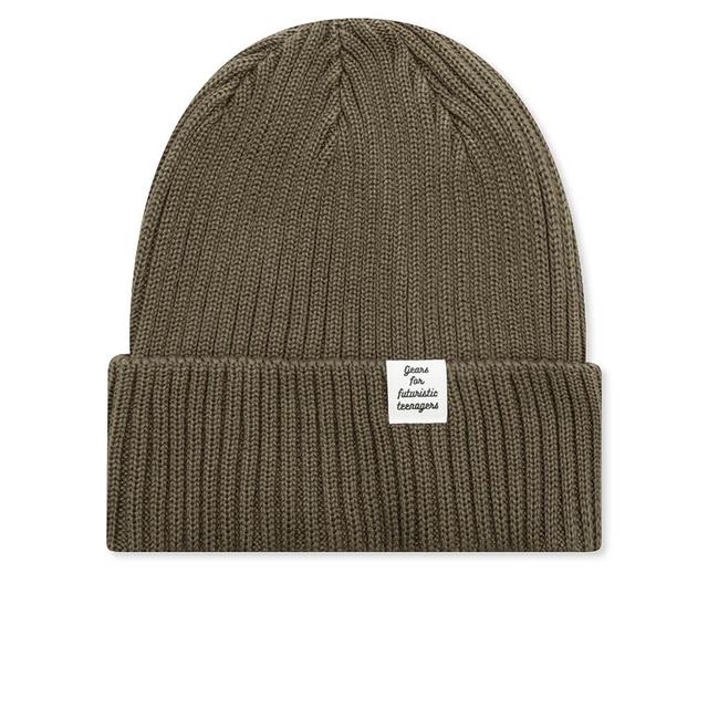 Cotton Rib Beanie - Olive Drab Male Product Image