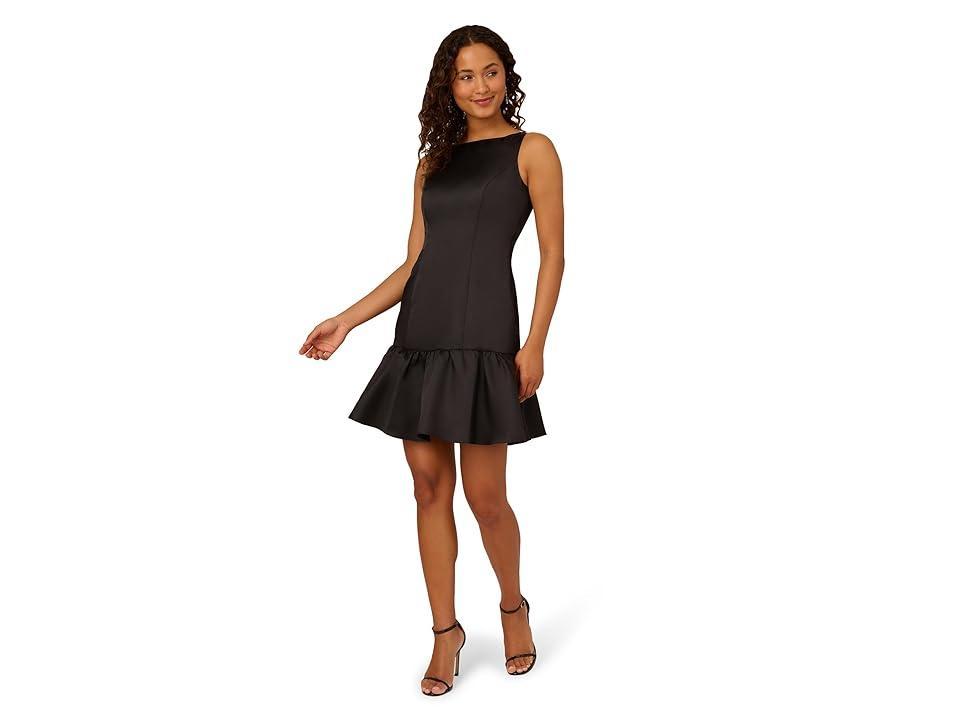 Adrianna Papell Mikado Flounce Hem Midi Dress Women's Dress Product Image