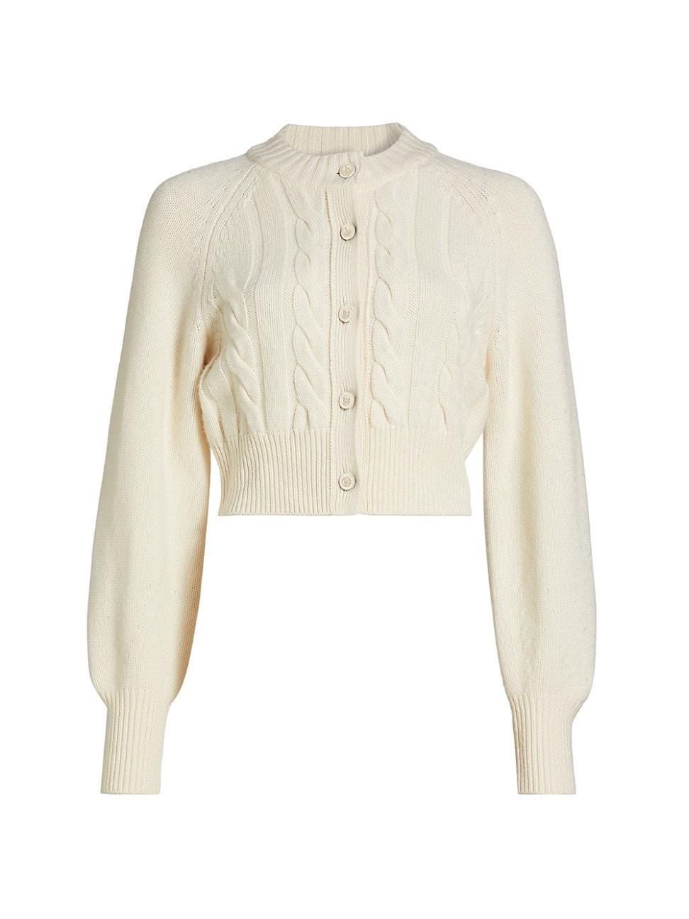 Womens Rita Wool-Cashmere Crop Cardigan Product Image