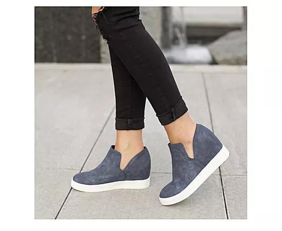 Journee Collection Womens Cardi Wedge Slip On Sneaker Product Image