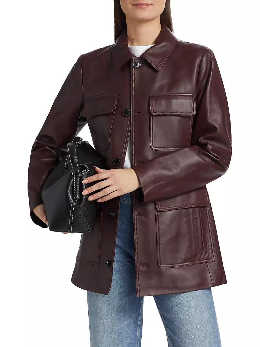 Leather Safari Jacket Product Image