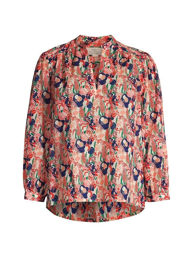 Womens Bailey Floral Cotton Blouse Product Image