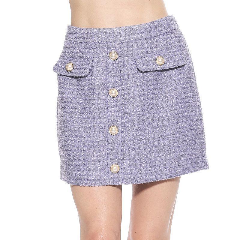 Womens ALEXIA ADMOR Wrenley Classic Tweed Mini Skirt Product Image