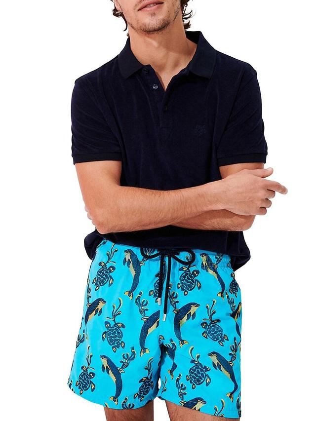 Mens 2000 Vie Aquatique Embroidered Swim Trunks Product Image