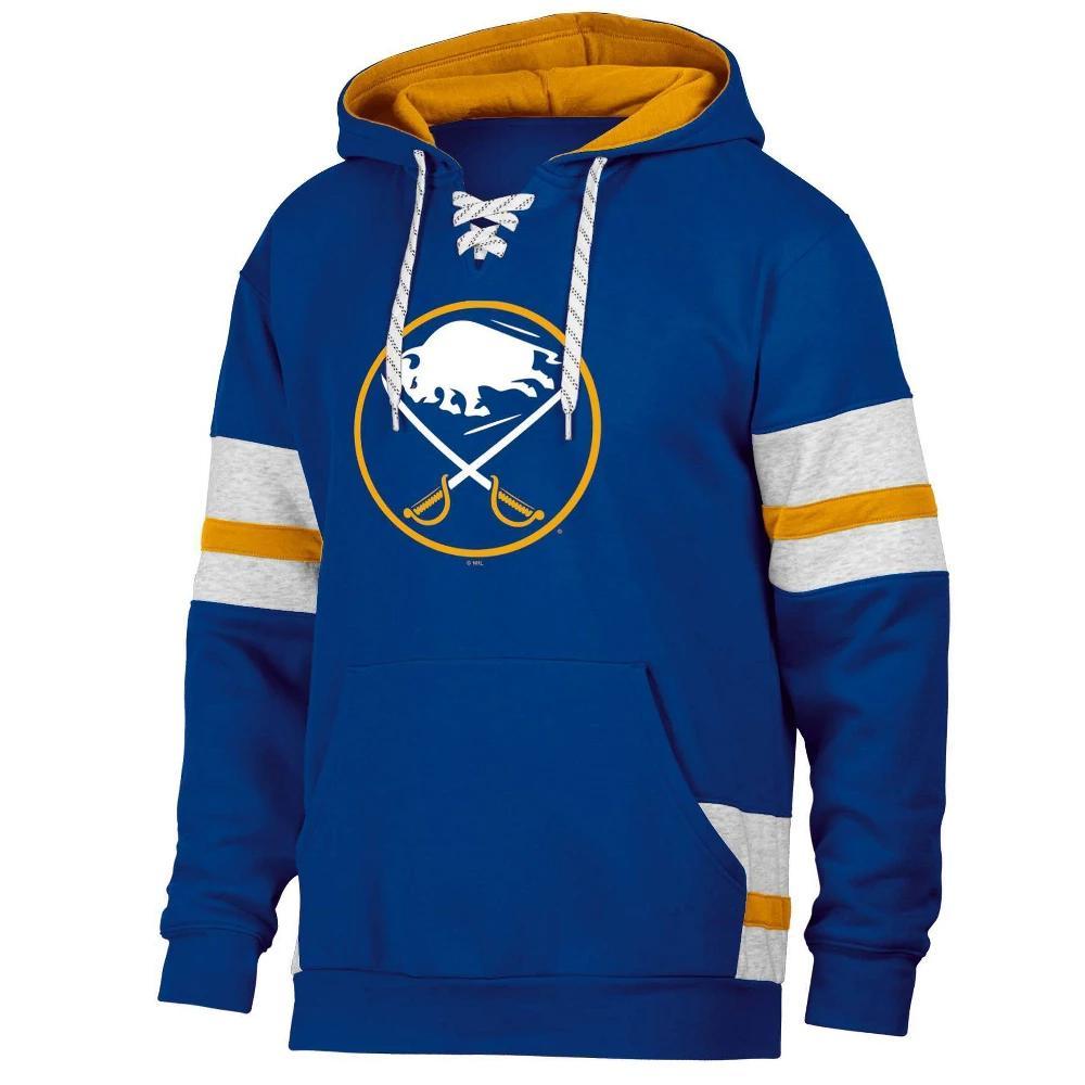 NHL Buffalo Sabres Mens Long Sleeve Hooded Sweatshirt with Lace Product Image