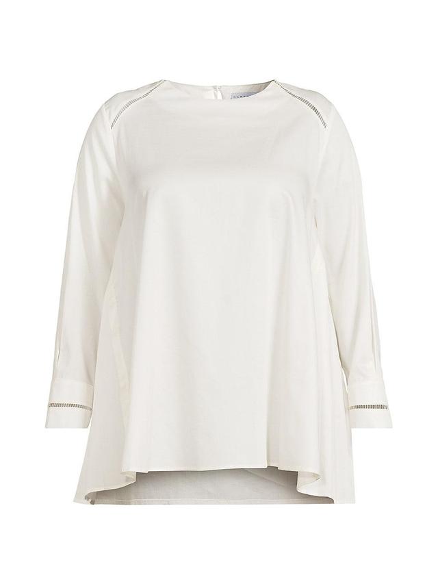 Womens Plus Isolde Cotton Cut-Out Blouse Product Image