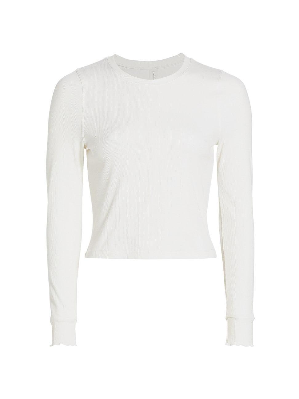 Womens Superform Rib-Knit Long-Sleeve Top product image