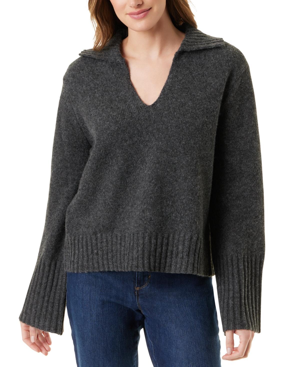 Gloria Vanderbilt Womens Abella V-Neck Sweater Product Image