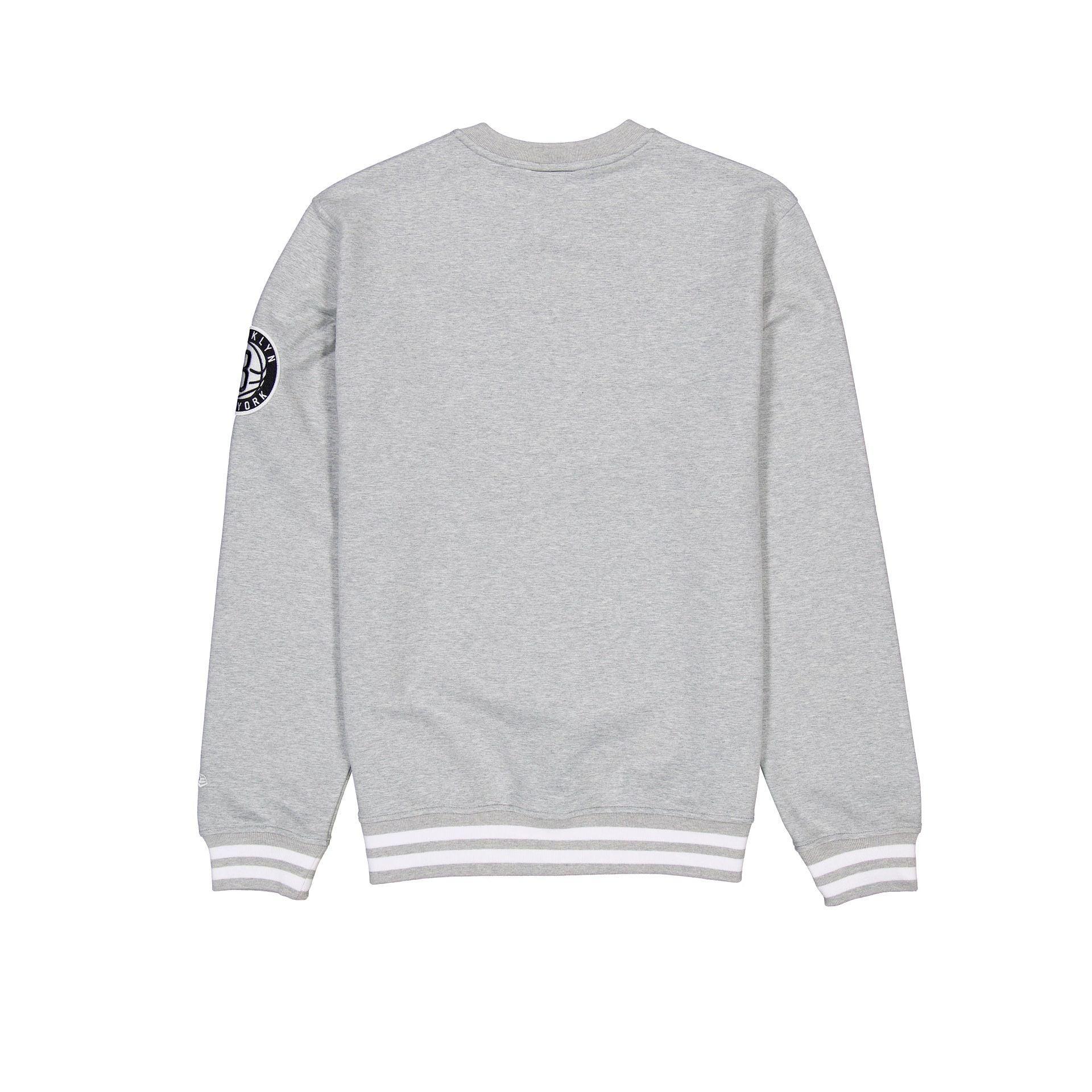 Brooklyn Nets Gray Logo Select Crewneck Male Product Image