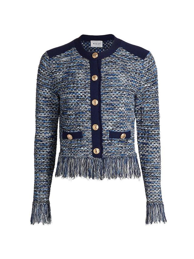 Womens Kaia Textured Fringe Lady Jacket Product Image