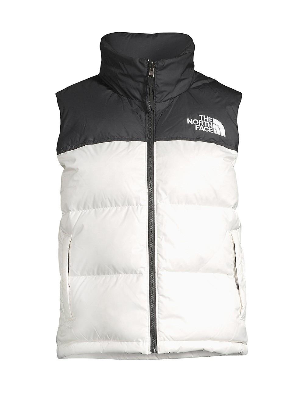 Womens Retro Nuptse Colorblocked Down Vest Product Image