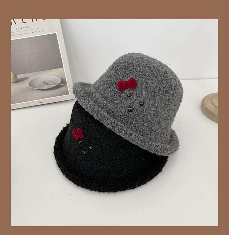 Bow Knit Bucket Hat product image