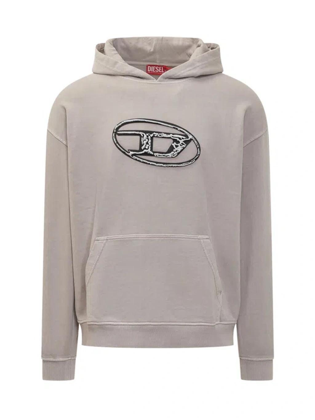 Hoodie With Logo In Grey Product Image