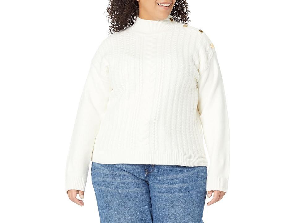 Draper James Plus Size Turtleneck Sweater (Magnolia ) Women's Sweater Product Image