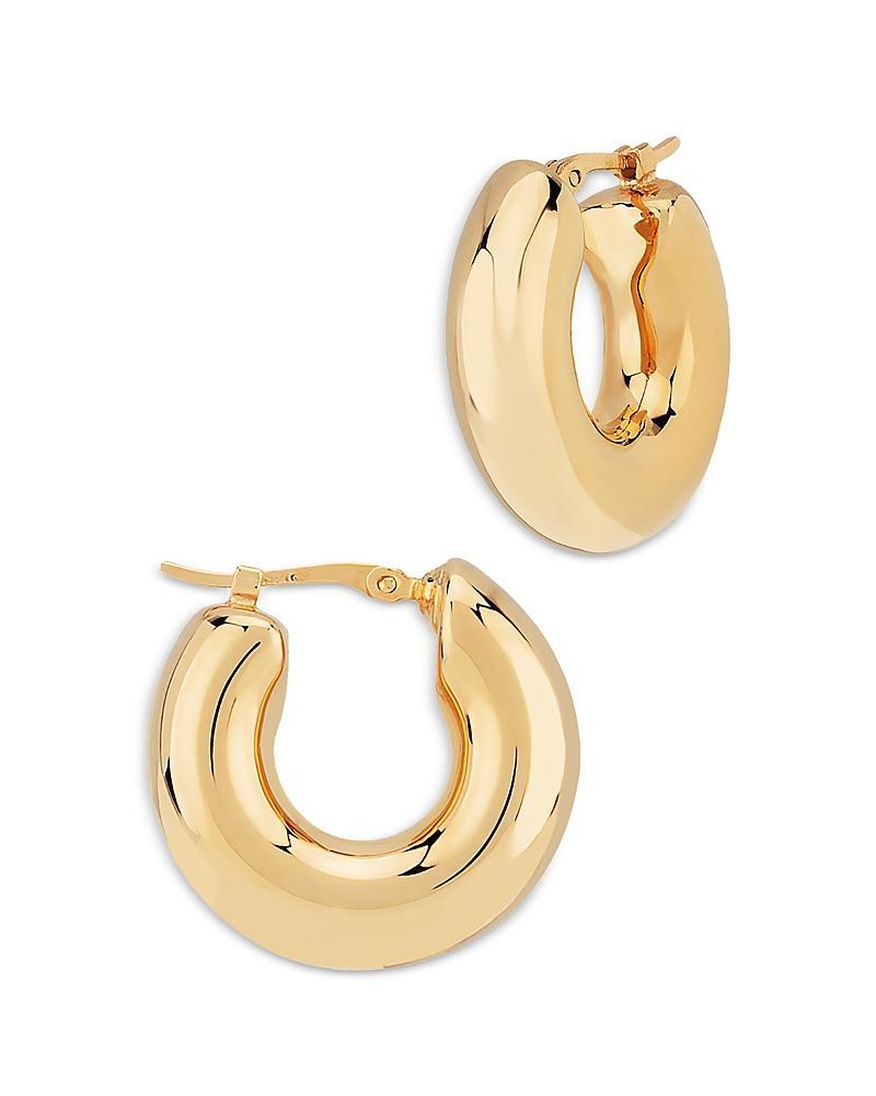 Saks Fifth Avenue Made in Italy Saks Fifth Avenue Women's 14K Yellow Gold Chubby Hoops  - female - Size: one-size Product Image