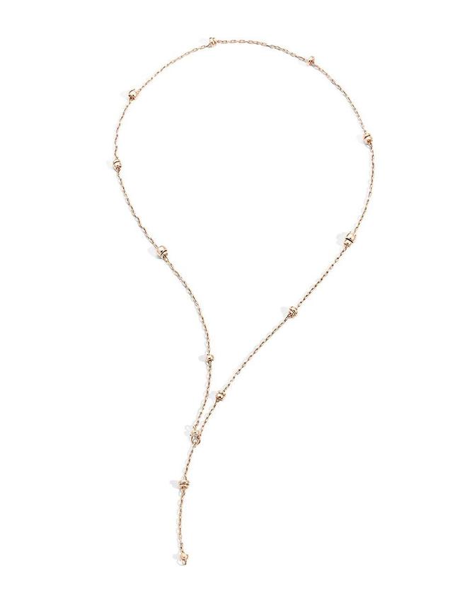 Womens Iconica 18K Rose Gold Lariat Necklace Product Image