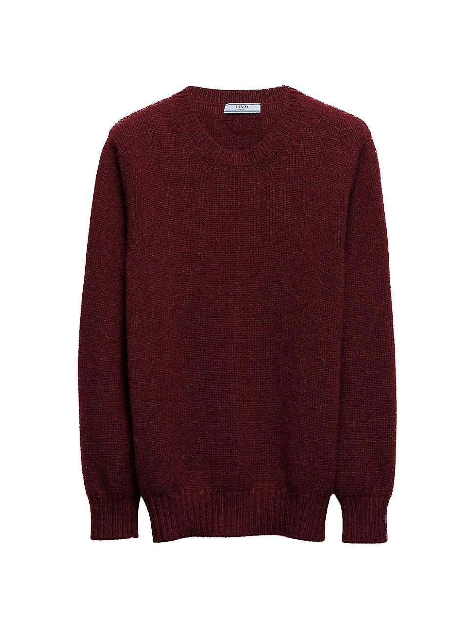 Womens Wool And Cashmere Crew-Neck Sweater Product Image