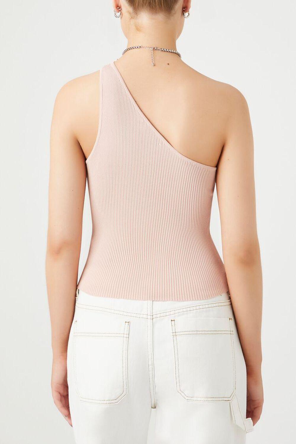 Sweater-Knit One-Shoulder Crop Top | Forever 21 Product Image