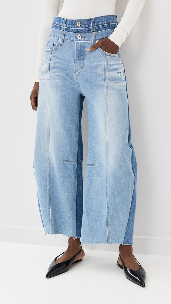 ROKH Balloon Shaped Layered Denim | Shopbop Product Image